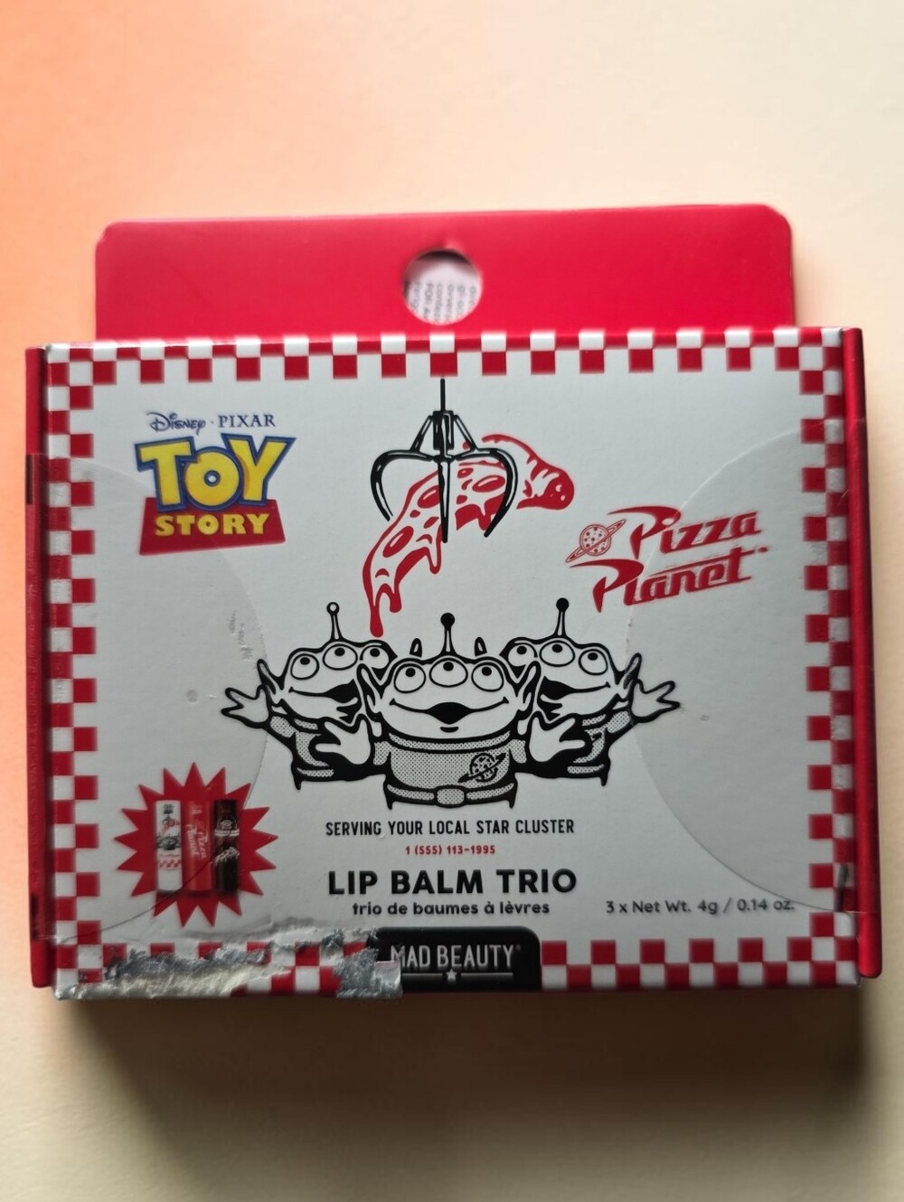 Pizza Planet Lip Balm Trio - Box With No Window Or Box With Window - Picture 2 of 3